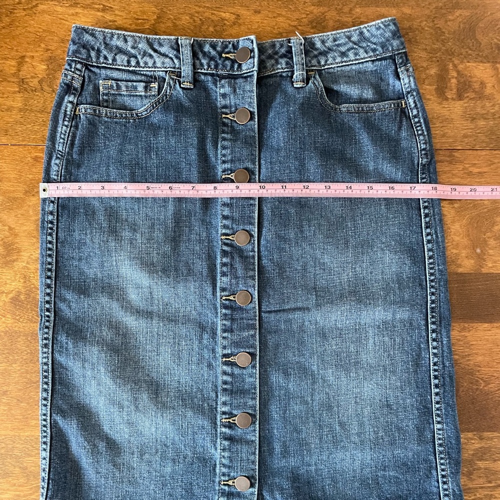button up denim skirt🍒